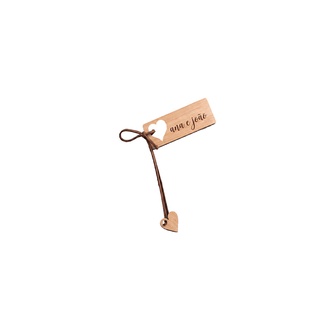 Argolas de Guardanapo em Madeira Personalizadas com Iniciais 