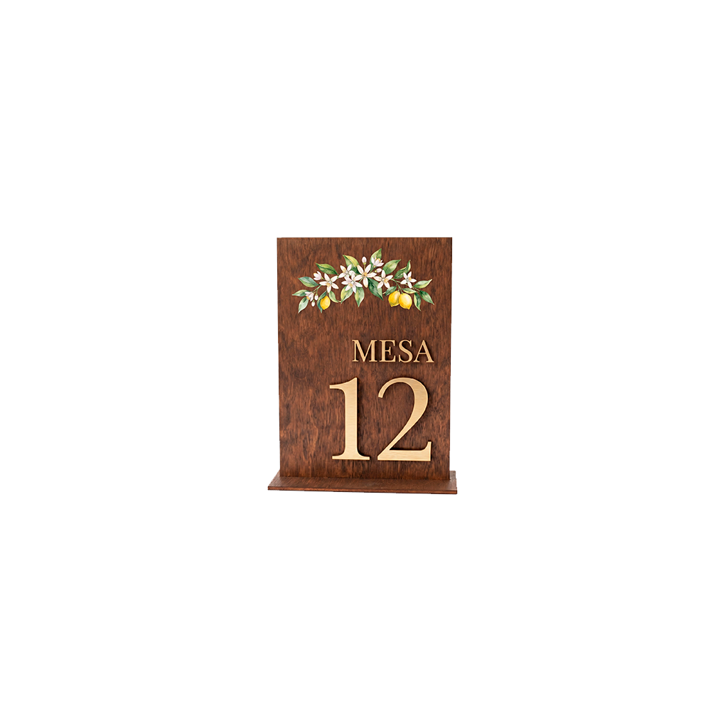 Marcador de Mesa para Casamentos com Design Personalizável